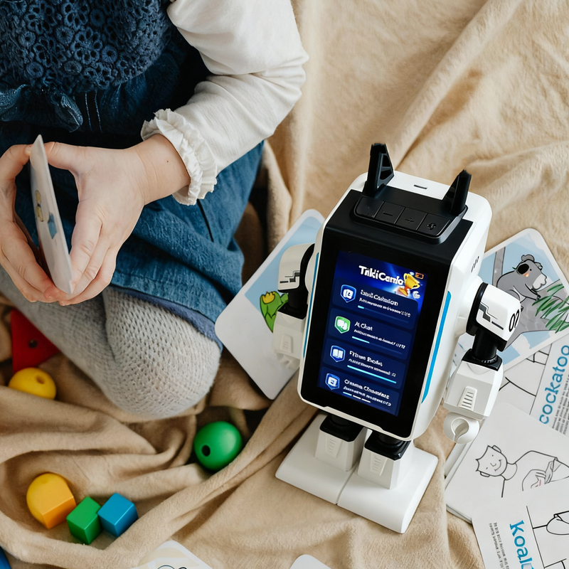 TalkiCardo™ AI Language Learning Robot for Kids | Smart Educational Toy & Perfect Christmas Gift