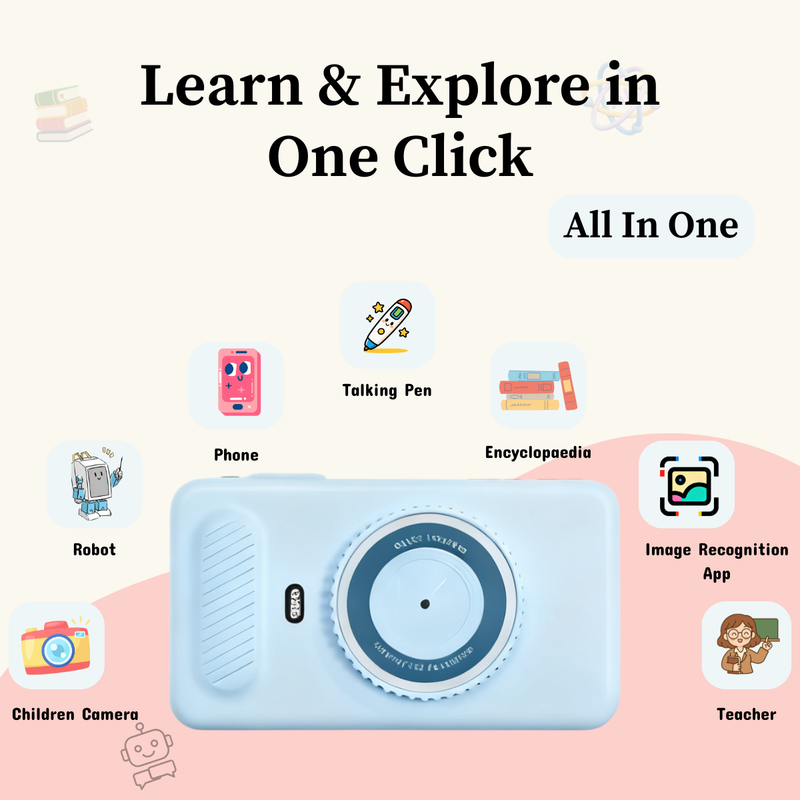 【Presale】TalkiSnap AI Learning Camera for Kids